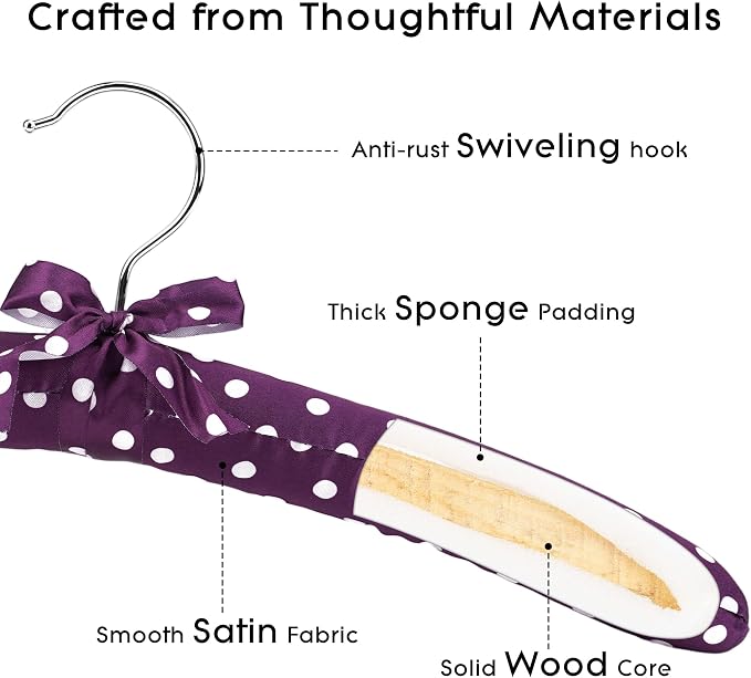Women's Satin Padded Hangers - Image 4