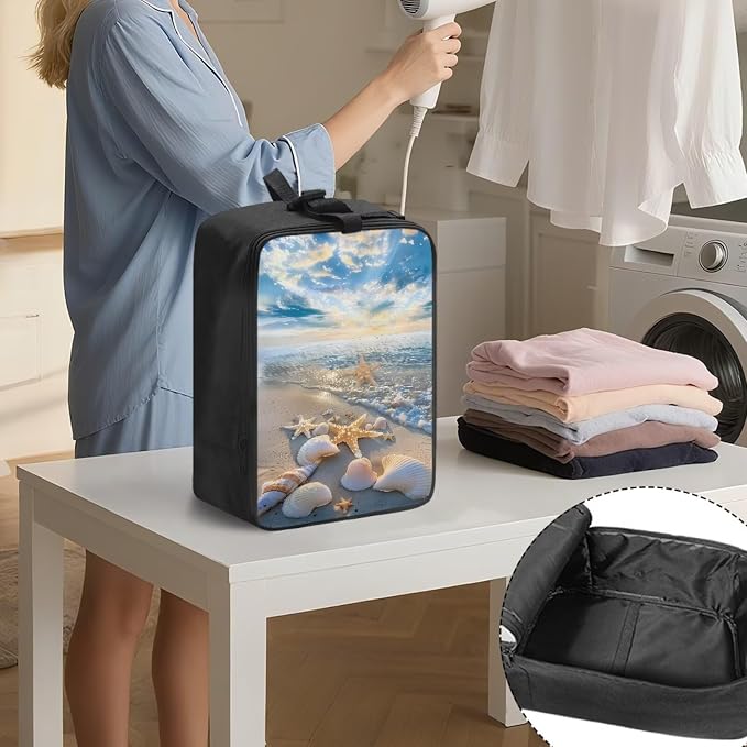 Beach Shell Garment Steamer Case Lightweight Travel Iron Storage Bag Portable - Image 3