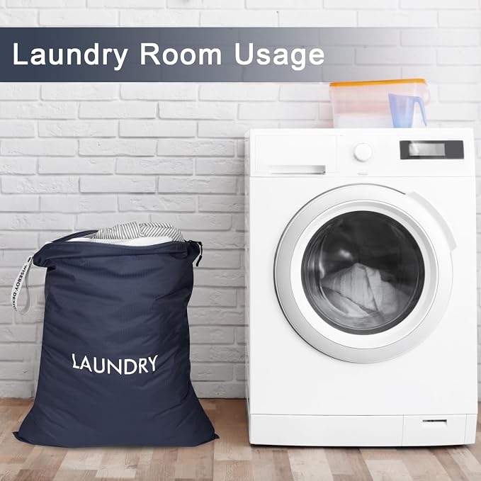 WiseBoy 2 Pack Laundry Bags, Travel Laundry Bag - Image 6