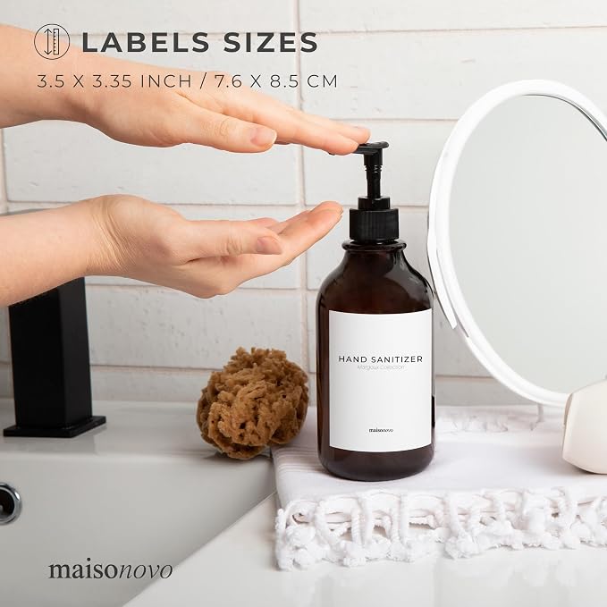 MaisoNovo Waterproof Labels for Bottles Modern Design - Image 7