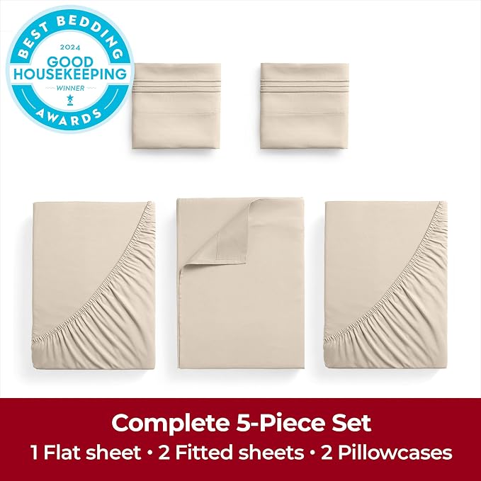 Mellanni Extra Deep Split King Sheets - Image 4