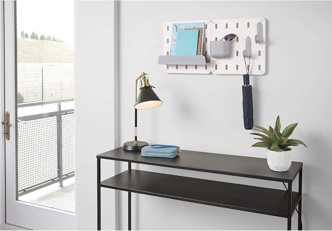iDesign Cade BPA-Free Plastic Modular Hanging Pegboard Organizer Storage Bin - Image 2