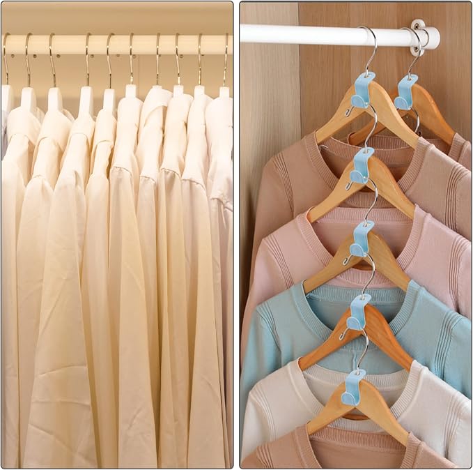 Clothes Hanger Connector Hooks Plastic Cascading Hangers Saving Organizer - Image 7