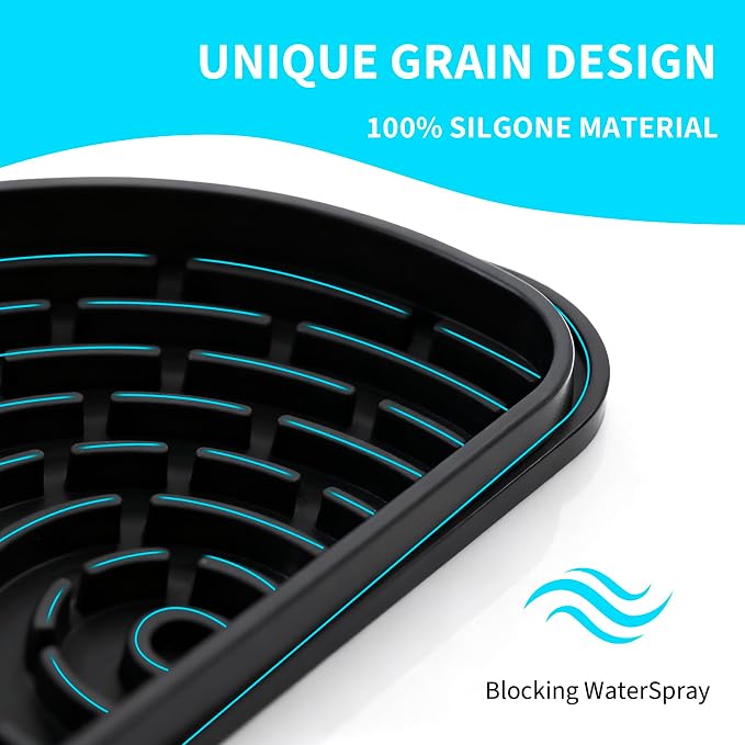 2 Pack Silicone Refrigerator Drip Tray Catcher – Universal Fridge Water and Ice - Image 2