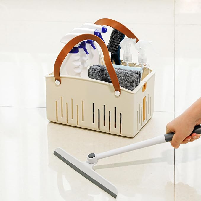 Portable Shower Caddy Basket for Bathroom, Plastic Foldable Storage Organizer - Image 5