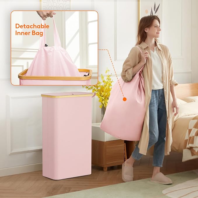 Lifewit 75L Slim Laundry Hamper - Image 4