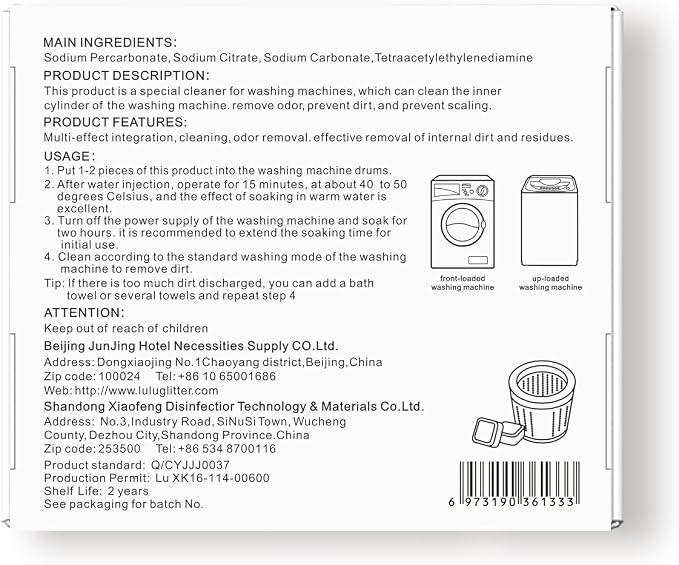 Washing Machine Cleaner Tablets 24 Pack Deep Cleaning Tablets - Image 3
