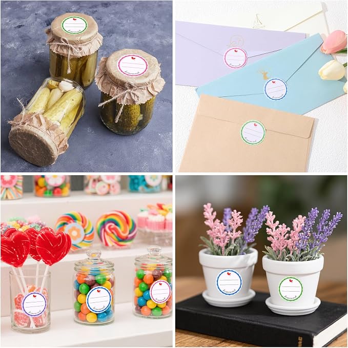 LXUEJEI 600Pcs Mason Jar Lid Labels, Removable Canning Label, Waterproof - Image 3