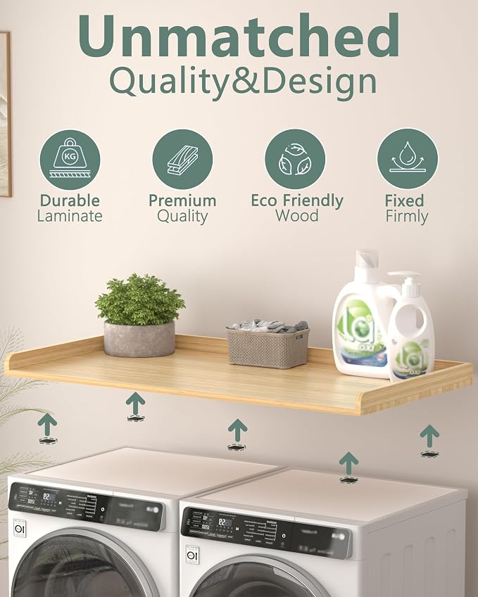 Piskyet Washer Dryer Countertop, Laundry Countertop - Image 3