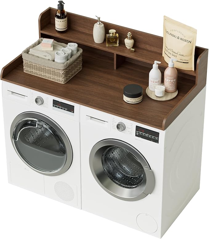 2-Tier Washer Dryer Countertop, Laundry Room Organization and Storage, 27.6" x - Image 8
