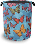 Colorful Butterfly Laundry Basket, Foldable Oxford Cloth Tote Bag Laundry by Unknown