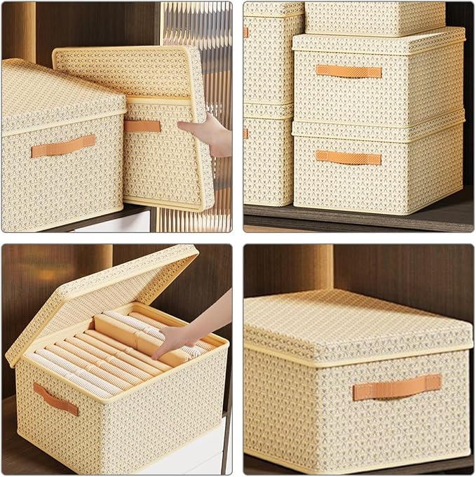 ARTIBETTER Beige Large Foldable Storage Bin - Image 3
