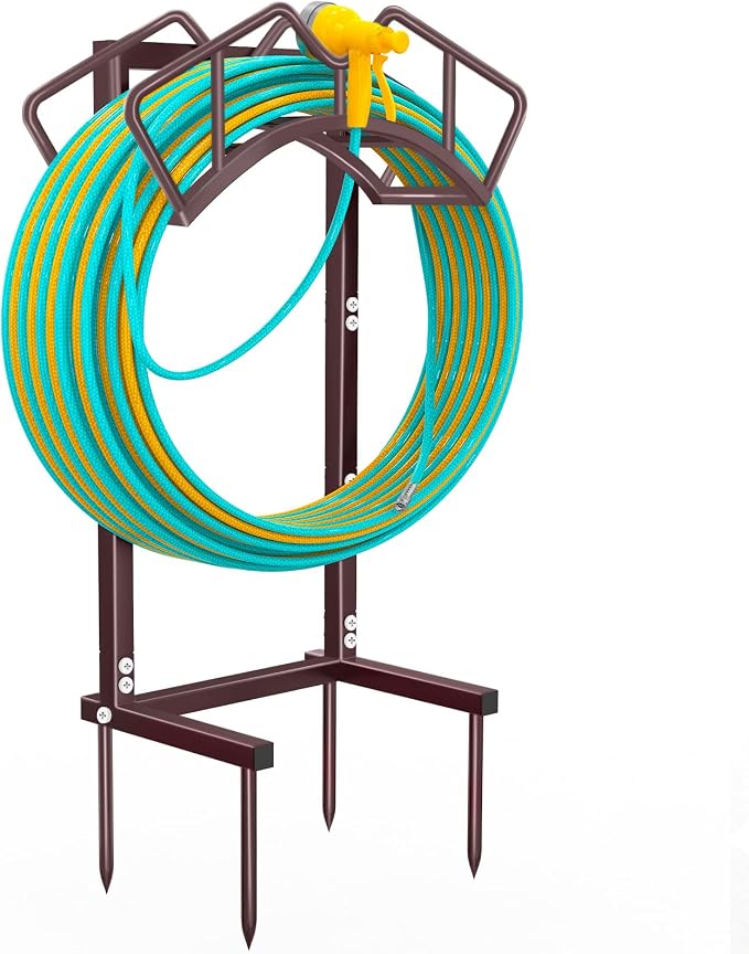 Super Stable Garden Hose Holder, Detachable Water Hose Holders Hose Storage by Qatsrin