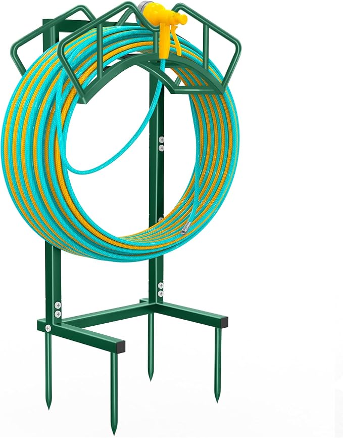 Super Stable Garden Hose Holder, Detachable Water Hose Holders Hose Storage by Qatsrin