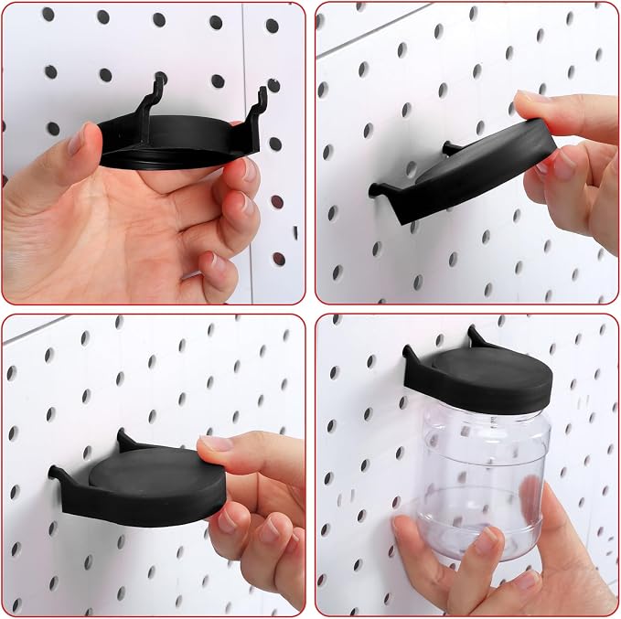 Unittype 20 Set Pegboard Organizer Accessories Peg Boards Jars - Image 5