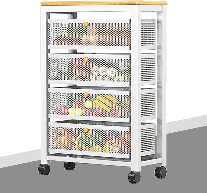 Compact Sideboard Storage Trolley Cabinet. Tall Larder Cupboard by Unknown