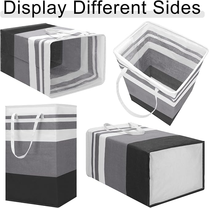 8 Pcs 75 L Large Laundry Basket Organizer bulk Collapsible Tall Waterproof - Image 4