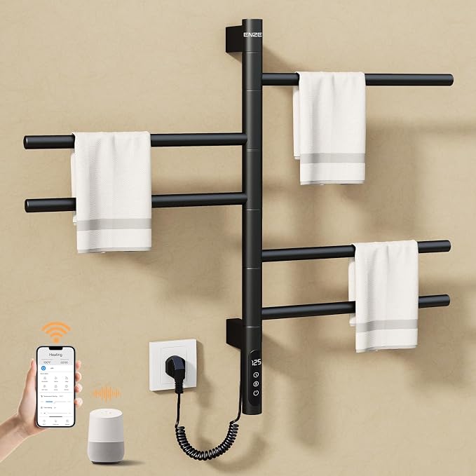 ENZE Smart Rotating Heated Towel Rack by ENZESMART