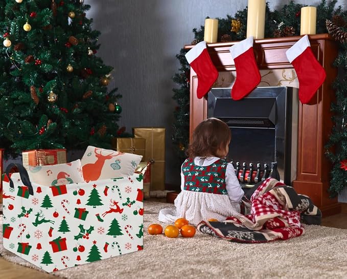 Rectangular Christmas Basket Tree Cute Christmas Gift Baskets - Image 2