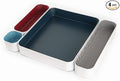 Three by Three Seattle 4 Piece Shallow Metal Organizer Tray Set by ThreebyThreeSeattle