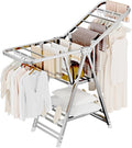 MIKEE Clothes Drying Rack, Stainless Steel Foldable Laundry Drying Rack by Unknown