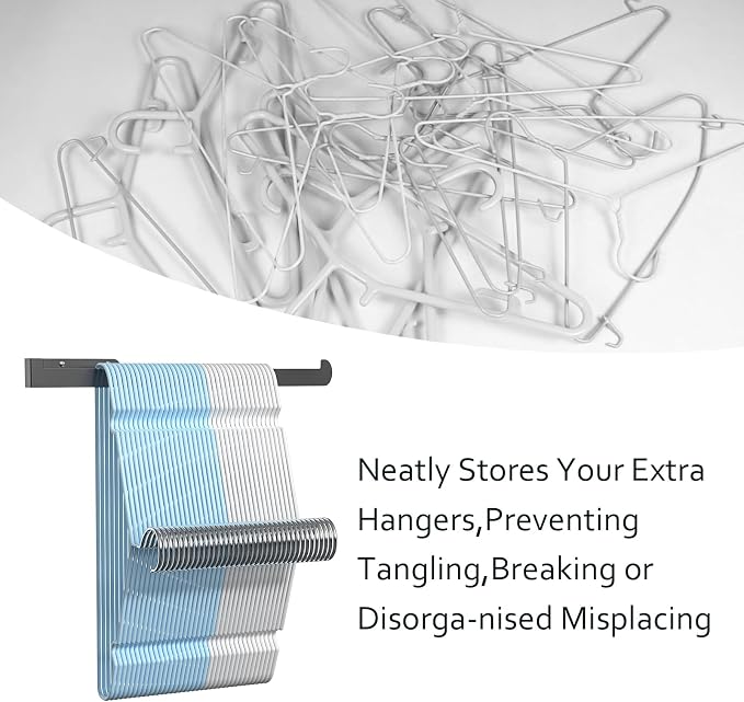 2 Pack Hanger Holder, Hanger Storage Rack - Image 3