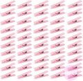 50 Pink Clothes Pins for Baby Shower Game, 1.4'' Premium Plastic Mini by XINHUIDALSQ