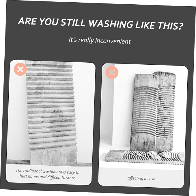 -Slip Laundry Scrub Board Sturdy Dormitory Washboard Mini Washing Board - Image 9