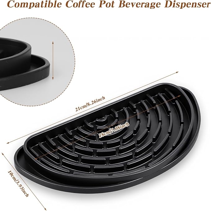 Drip Tray for Drink Dispenser Silicone Non-Slip Coffee Drip Tray Spill - Image 2