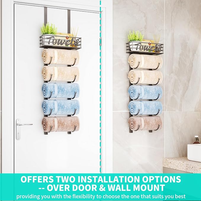 HapiRm Towel Racks for Bathroom Storage - Image 2