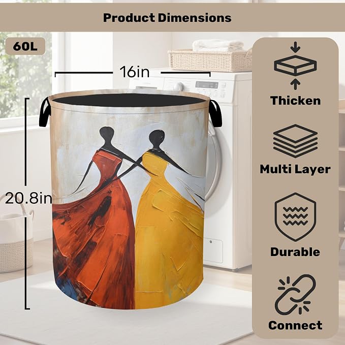 Black Girl Dancing Laundry Basket - Image 2