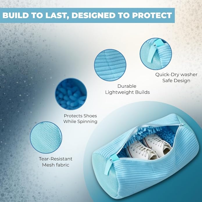 1Pc Shoe Washing Machine Bags kit – Reusable Mesh Laundry Bags - Image 4