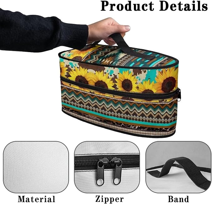 Indian Sunflower Iron Portable Storage Bag - Image 5