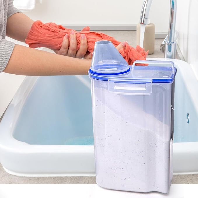 Laundry Powder Storage Container Organizer, 2L Portable Multipurpose Laundry - Image 2