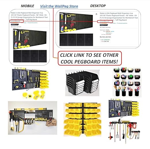 WallPeg Pegboard Kit - Image 8