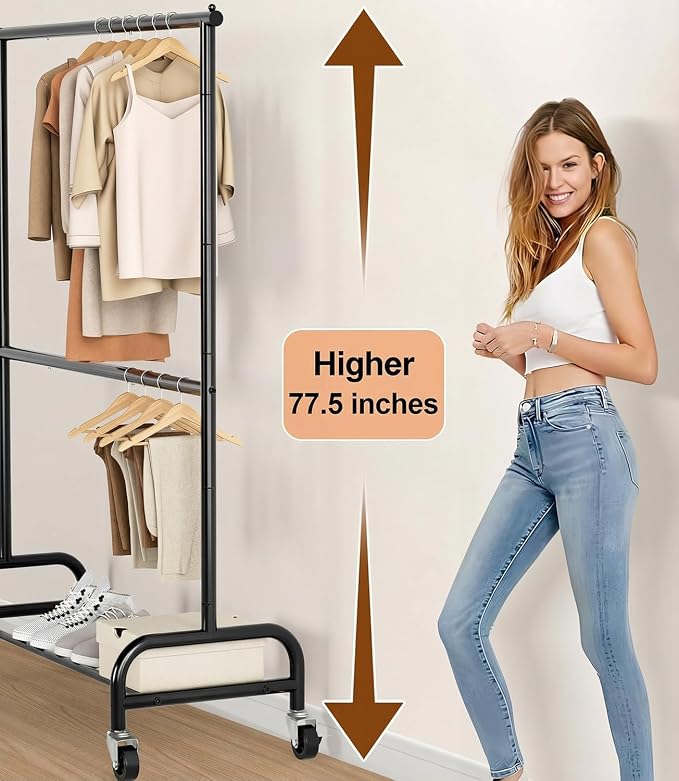 MISSLO Heavy Duty Clothing Racks - Image 3