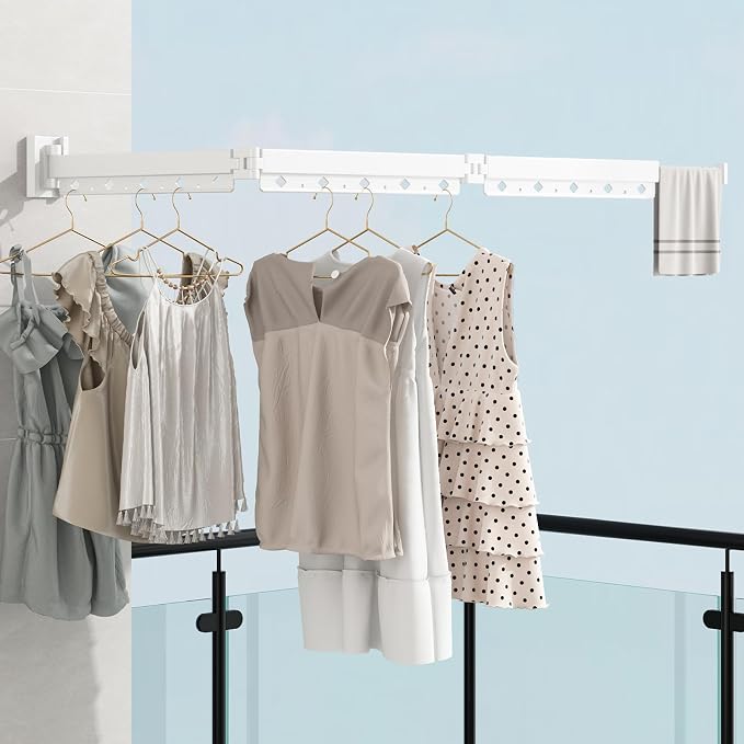 Clothes Drying Rack, Laundry Drying Rack Wall Mount - Image 3