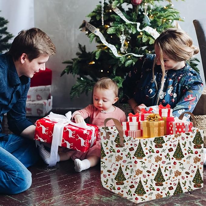 Rectangular Christmas tree Basket, Nursery Hamper, Waterproof and foldable Tree - Image 5