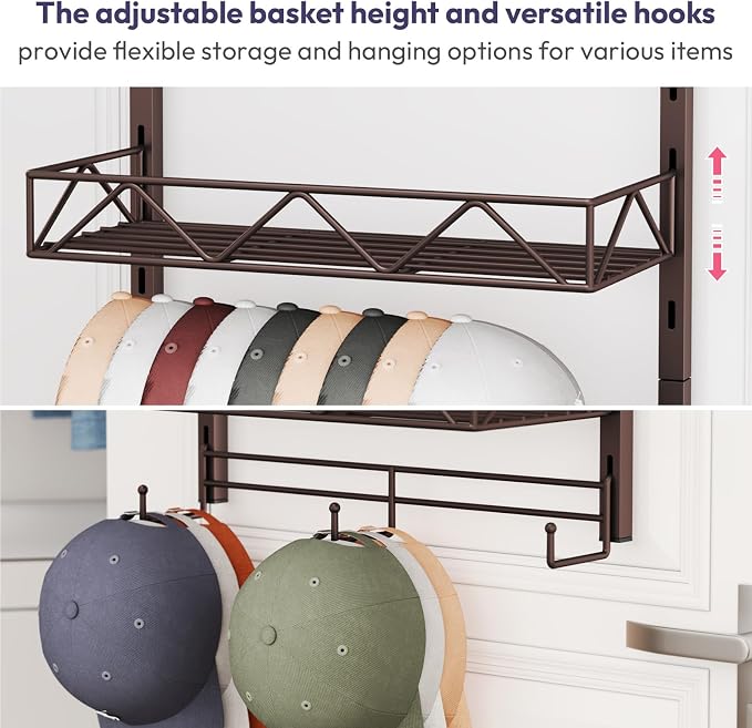 SWTYMIKI Over Door Hat Organizer - Image 7