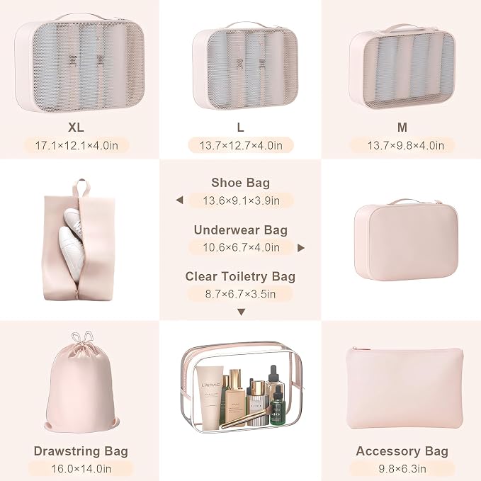 8 Set Packing Cubes for Travel - Image 3
