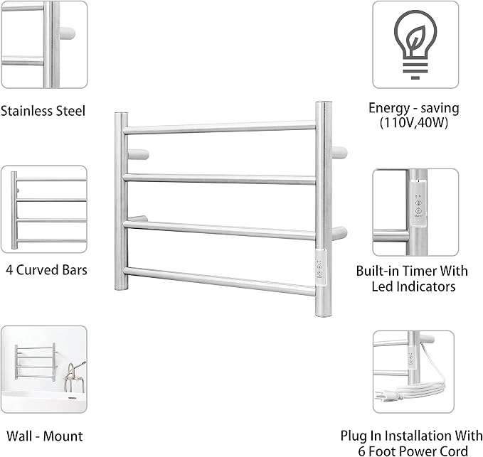 KEG Towel Warmer Wall Mounted - Image 5