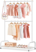 SLEEPING LAMB Double Rod Kids Clothes Rack, Small Toddler Clothing Rack by SLEEPINGLAMB