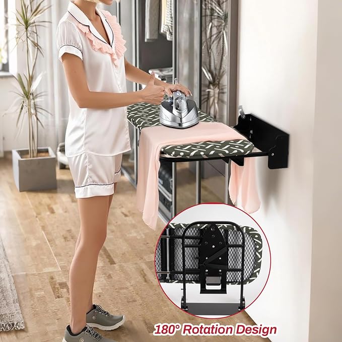 Wall-Mounted Steel Farme Folding Ironing Board - Image 8