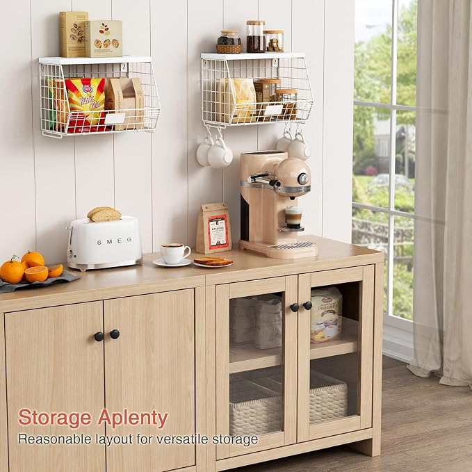 Wall Mount Bathroom Storage Basket, Fruit Produce and Vegetable Baskets - Image 3