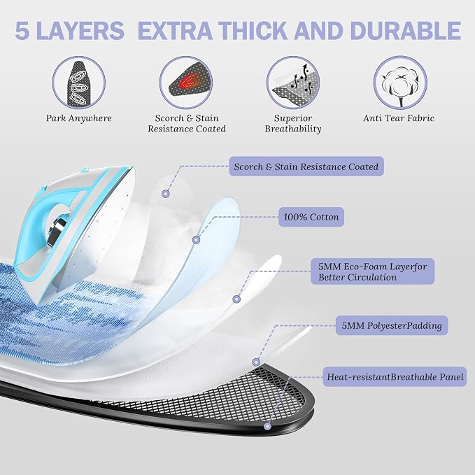 APEXCHASER Ironing Board Full Size - Image 5
