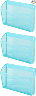 EASEPRES 3 Single Pocket Mesh Hanging File Organizer, Vertical Wall Mounted by EASEPRES