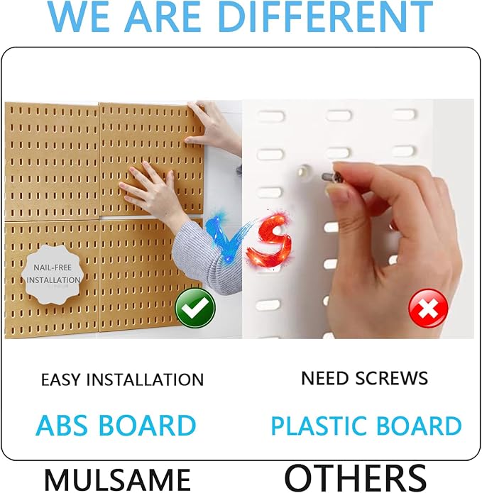 Pegboard Combination Kit, Wall Mounted Storage Set - Image 5
