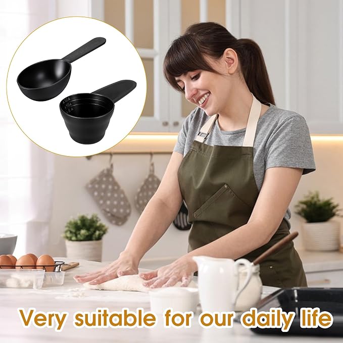 5 Pack Small Scoops for Canisters, Plastic Coffee Measuring Spoons, Short - Image 4