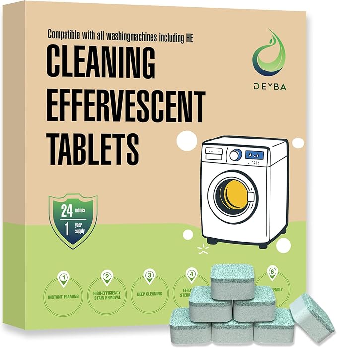 DEYBA Washing Machine Cleaner Tablets – Instant Foaming, Fast Dissolve by DEYBA