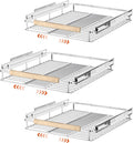 SANNO Pull Out Cabinet Organizer, Cabinet Slide Out Shelf, Pots Pans Organizers by SANNO